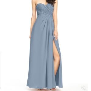 Azazie Dusty Blue Prom Homecoming Bridesmaid dress